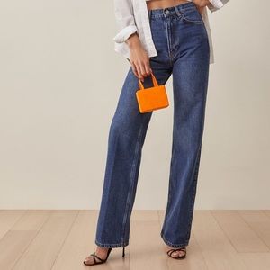 Reformation Wilder High Rise Wide Leg Jeans 27
